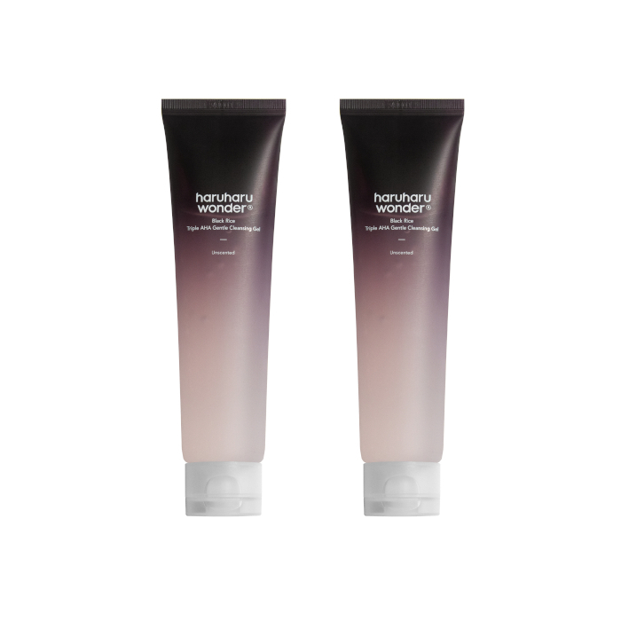 haruharu wonder - Black Rice Triple AHA Gentle Cleansing Gel - 100ml (2ea) Set von haruharu wonder