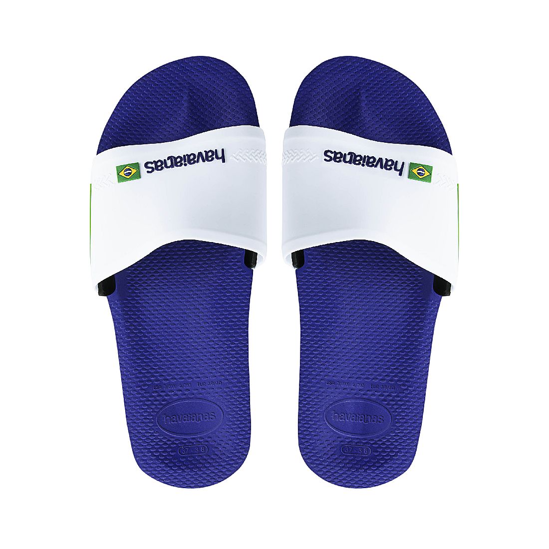 Havaianas SLIDE BRASIL FC Unisex Erwachsene Sandale Badelatsche 4142616 blau von Havaianas