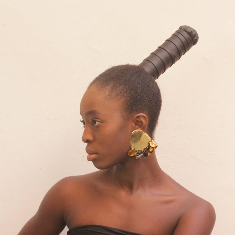 Gold Pailletten Statement Ohrringe Messing Party Schmuck von havanaflamingo