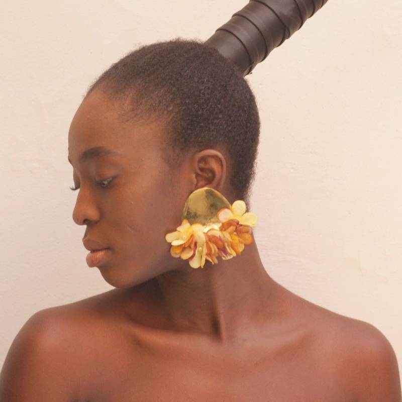 Große Boho Ohrringe Mit Blumen. Blumen Für Damen von havanaflamingo