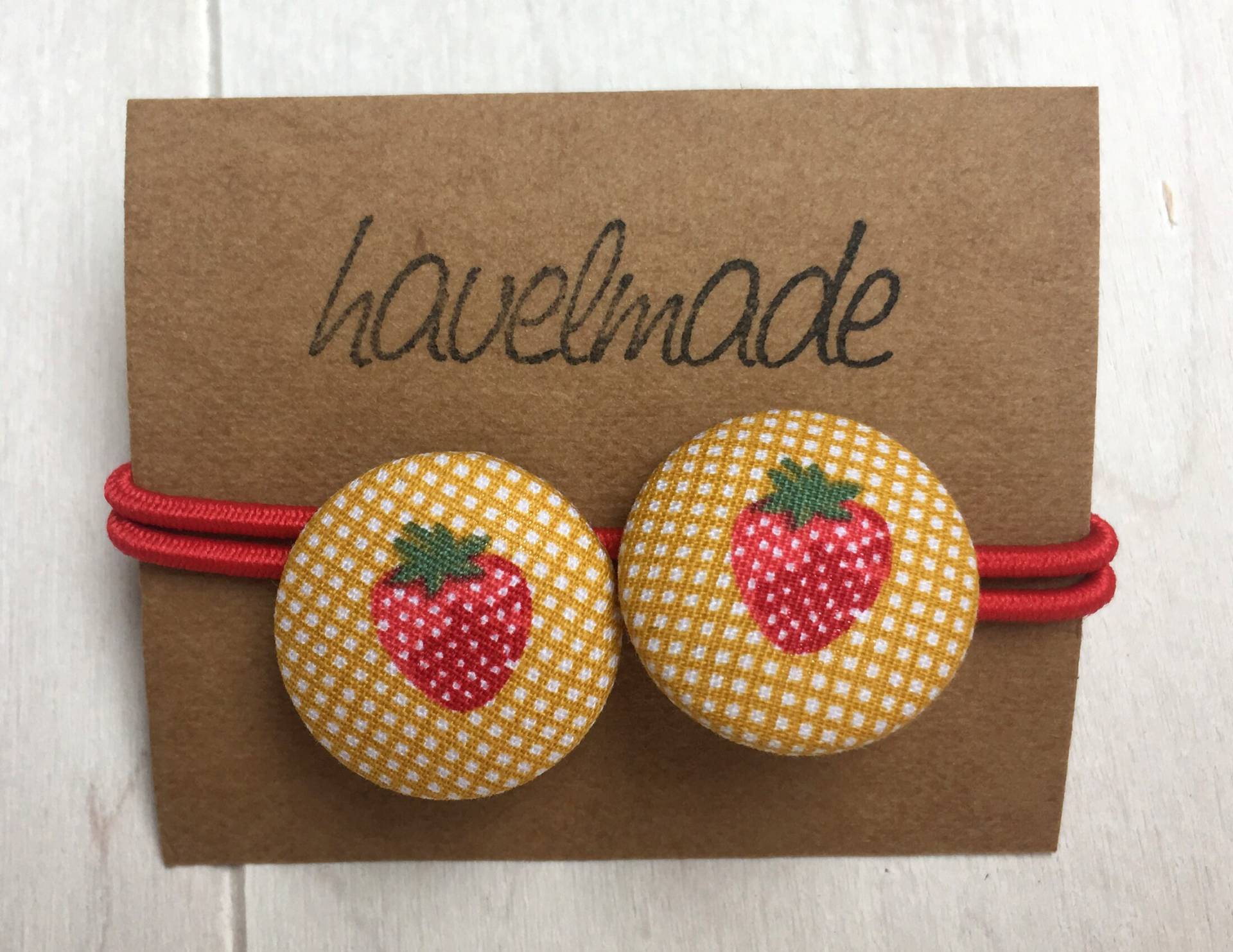 Haargummi 2Er Set Erdbeeren | 43 von havelmade