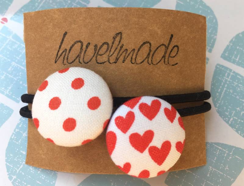 Haargummi 2Er Set Herzchen Dots | 91 von havelmade