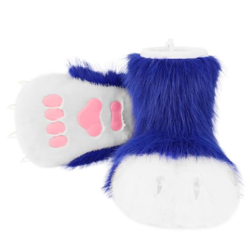 hbbhml pelzige Pfote Hausschuhe Tier klaue Neuheit Cosplay Kostüm Zubehör lustige Geschenke für Halloween Weihnachten von hbbhml