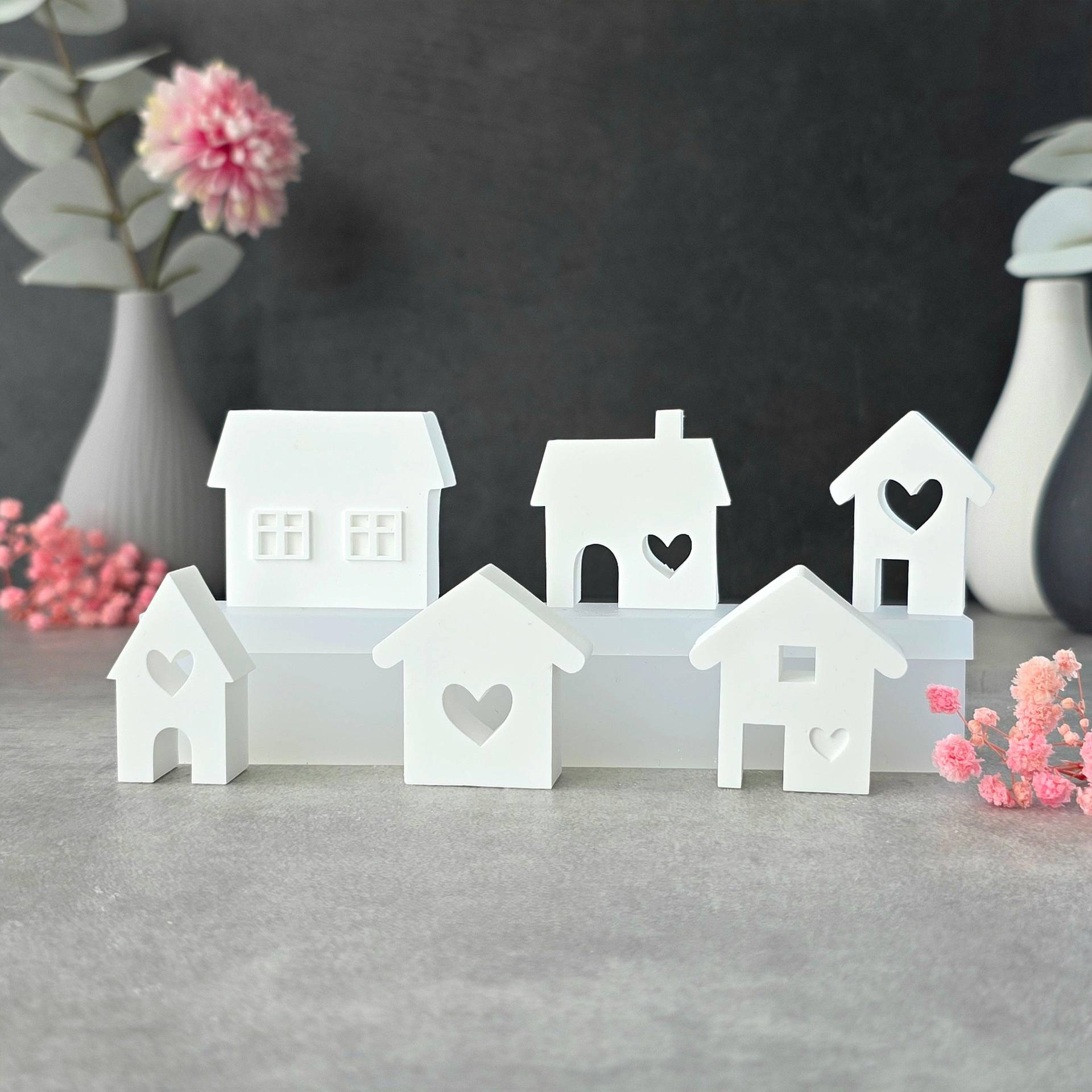 Mini Häuser Set 1 [Silikon-Gießform] von hbnwllCreations