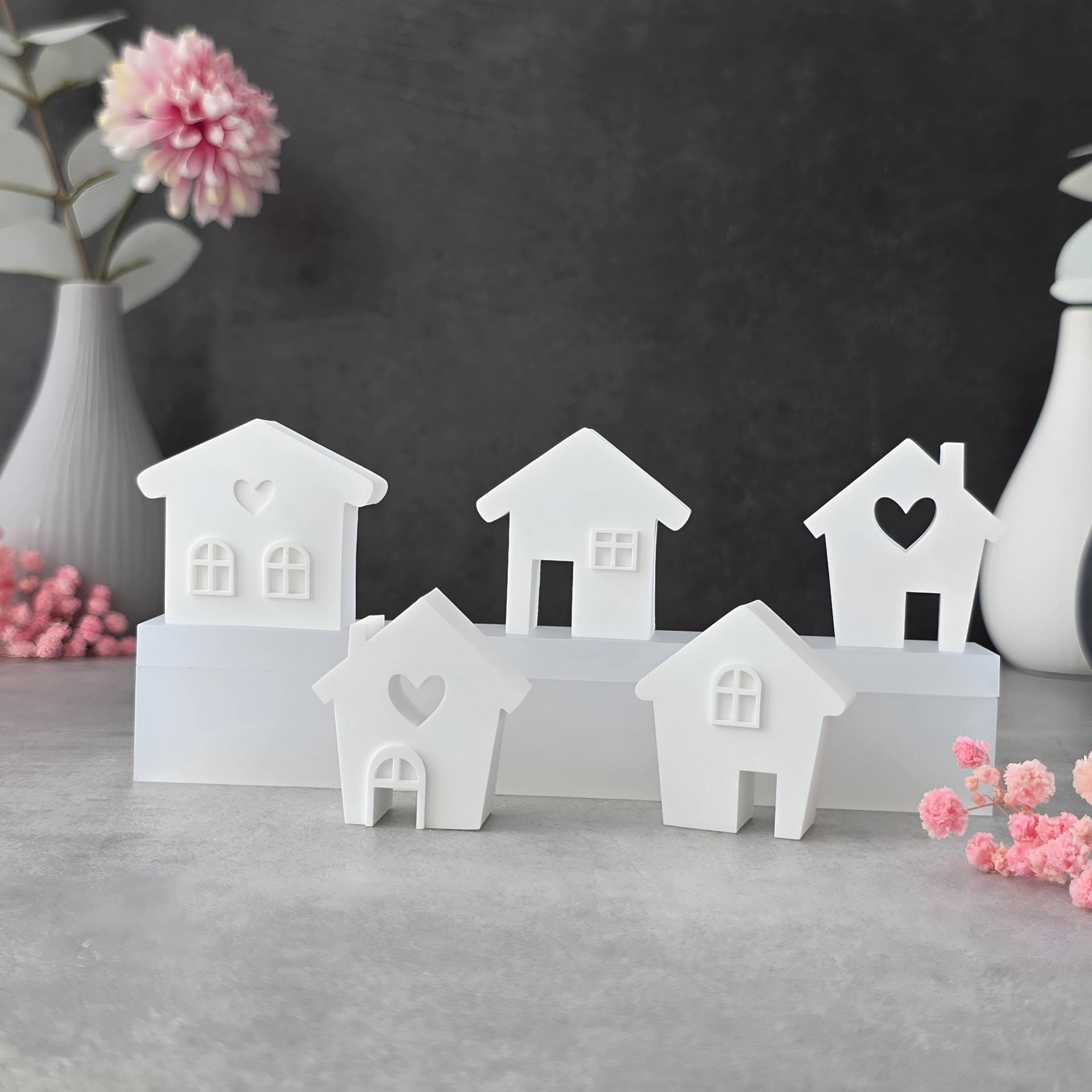 Mini Häuser Set 2 [Silikon-Gießform] von hbnwllCreations