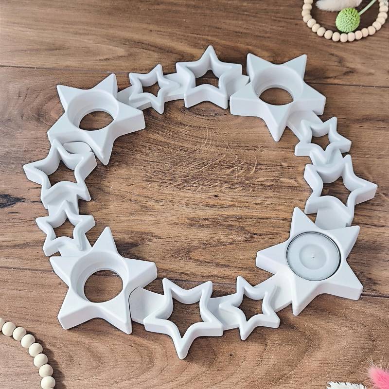 Silikon-Gießform "5In1 Sternenkranz" von hbnwllCreations