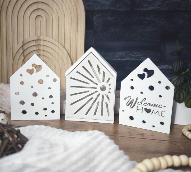 Silikon-Gießform Lichterhaus von hbnwllCreations