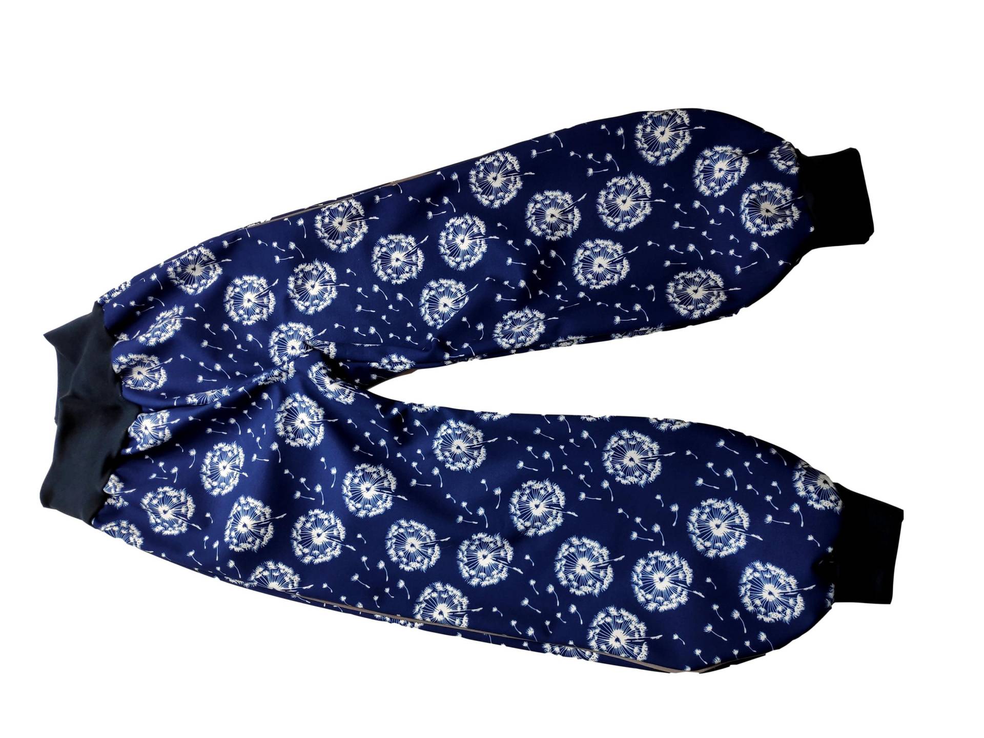 122/128 Softshellhose Blau Pusteblume Weiß Herbst Winter, Regenhose Matschhose Skihose Unbunt, Reflektierend von hcotec