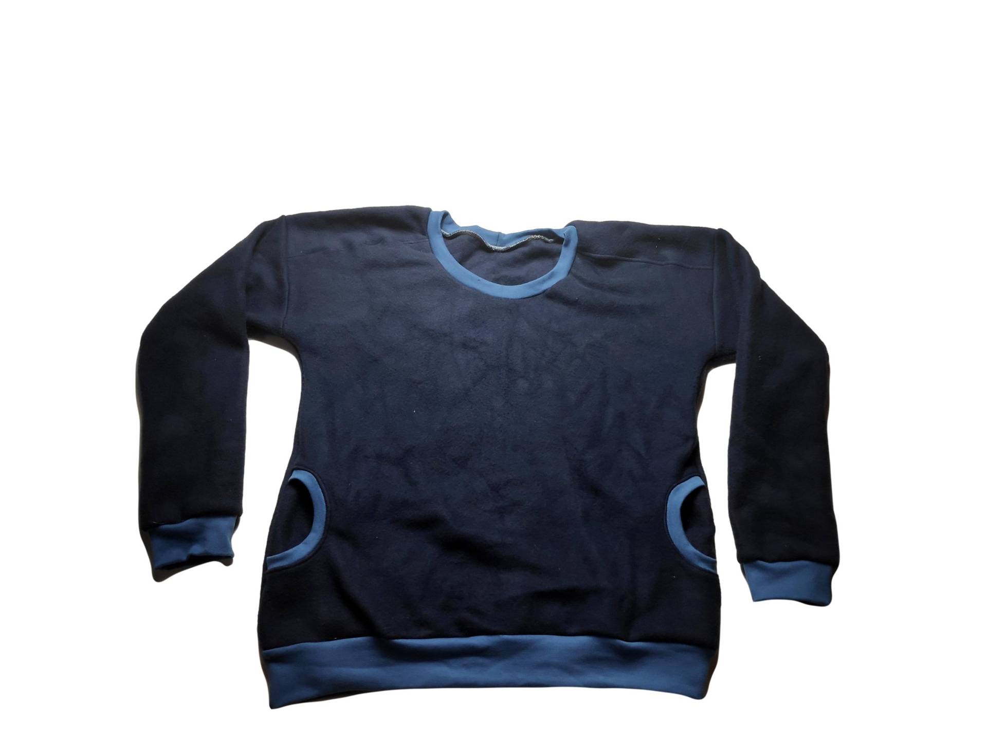 Fleecepullover Baumwollfleece Vordertaschen Verschiedene Farben von hcotec