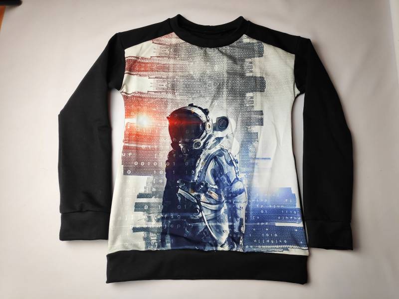 Pullover Selbst Genäht, French Terry, Sommersweatstoff, Astronaut, Cooler von hcotec