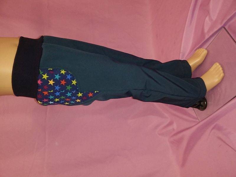 Softshellhose Petrol Mit Vordertaschen Herbst Winter, Regenhose Handmade 74/80 Bis 164 von hcotec