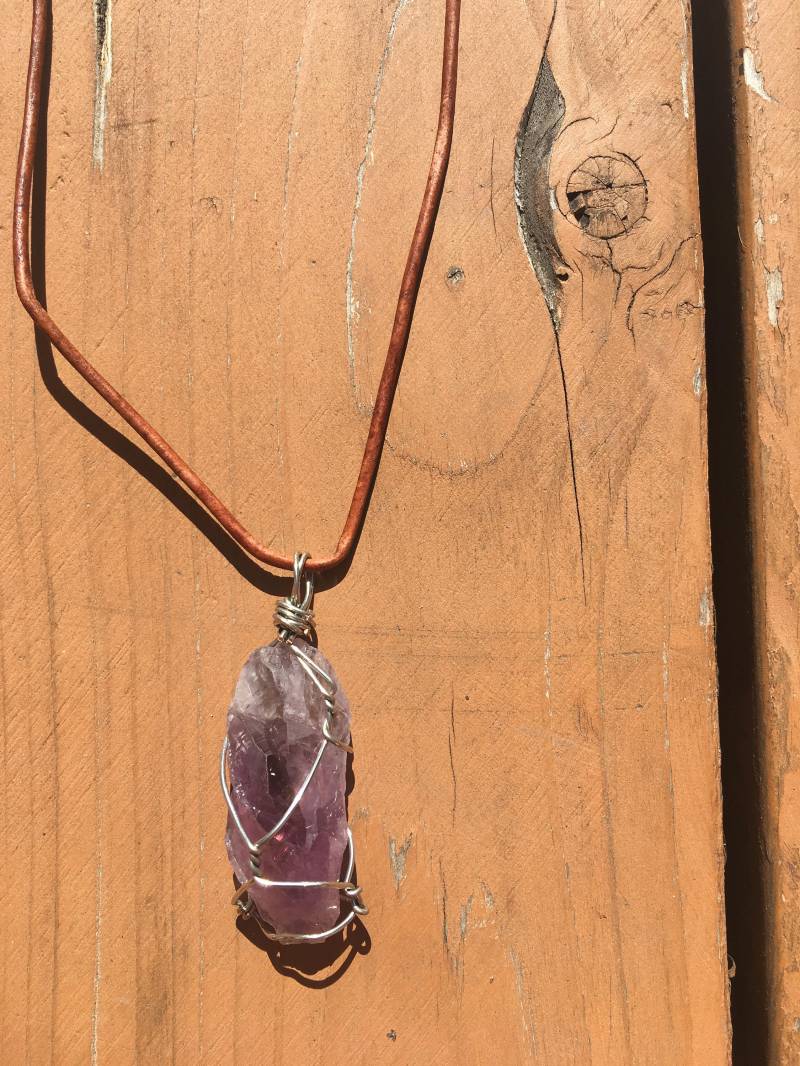 Amethyst Draht Gewickelt Anhänger Amethyst Draht Gewickelt Anhänger von healingstonesbyliv