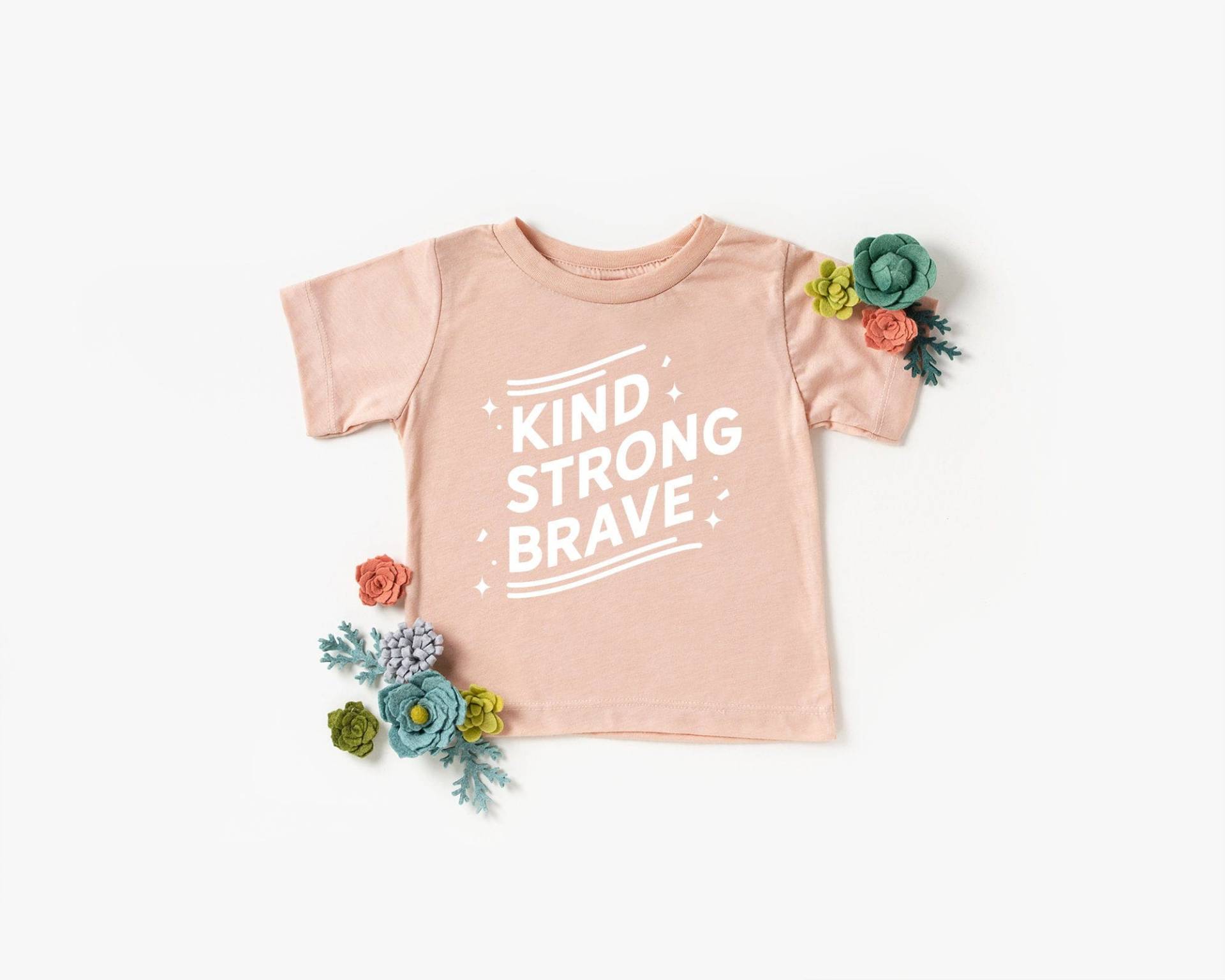Kind Strong Brave Kleinkind T-Shirt, Hippie Shirt, Unisex Be Baby, Boho Kleinkind, Aktivist von heartbybritt