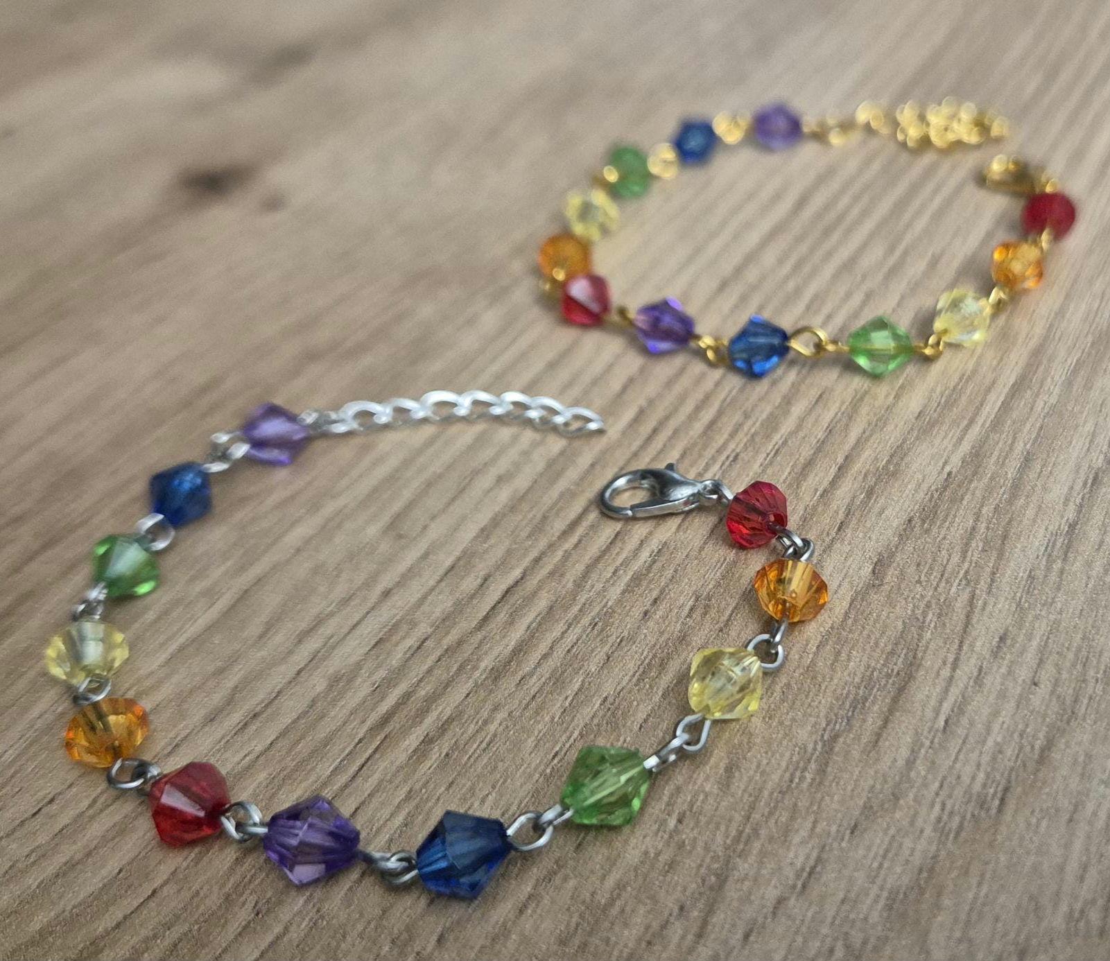 Armband Regenbogen Armband Regenbogen von heartcraftsbychanti