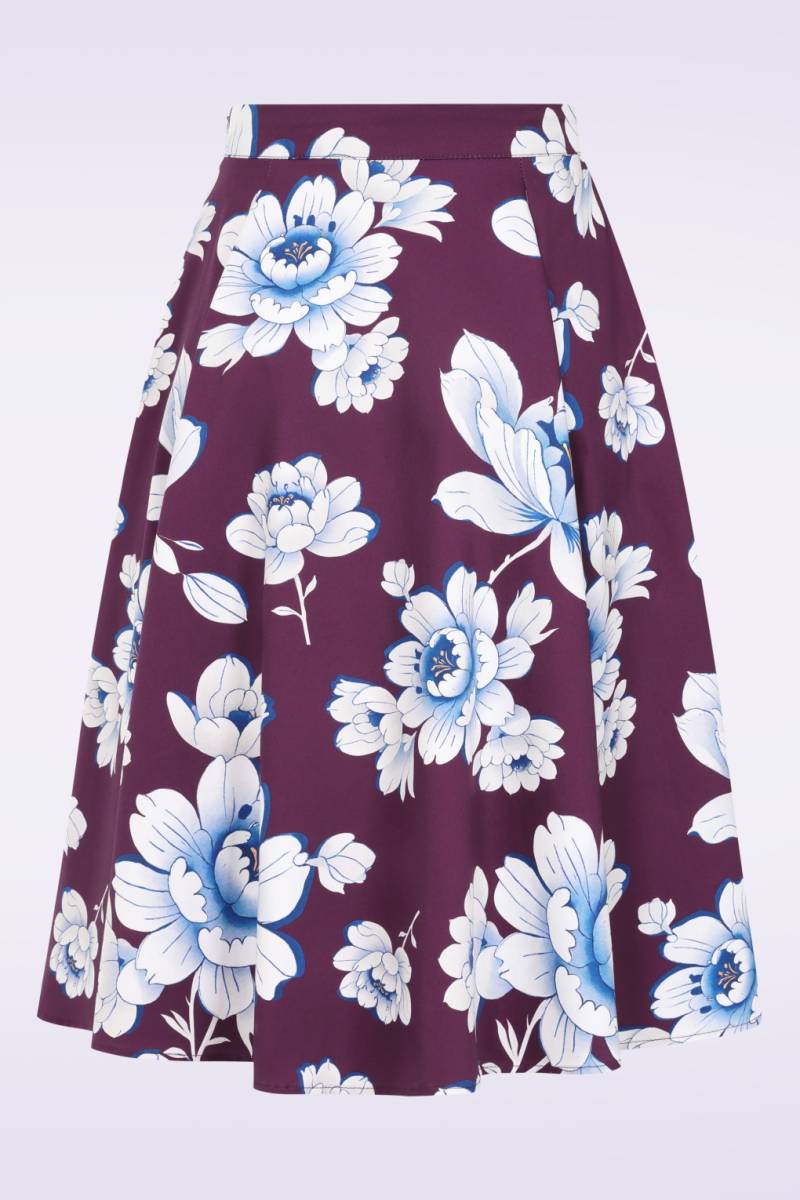 Exklusiv bei Topvintage - Rosie Floraler Swingrock in Lila Exklusiv bei Topvintage - Rosie Floraler Swingrock in Lila von hearts & roses
