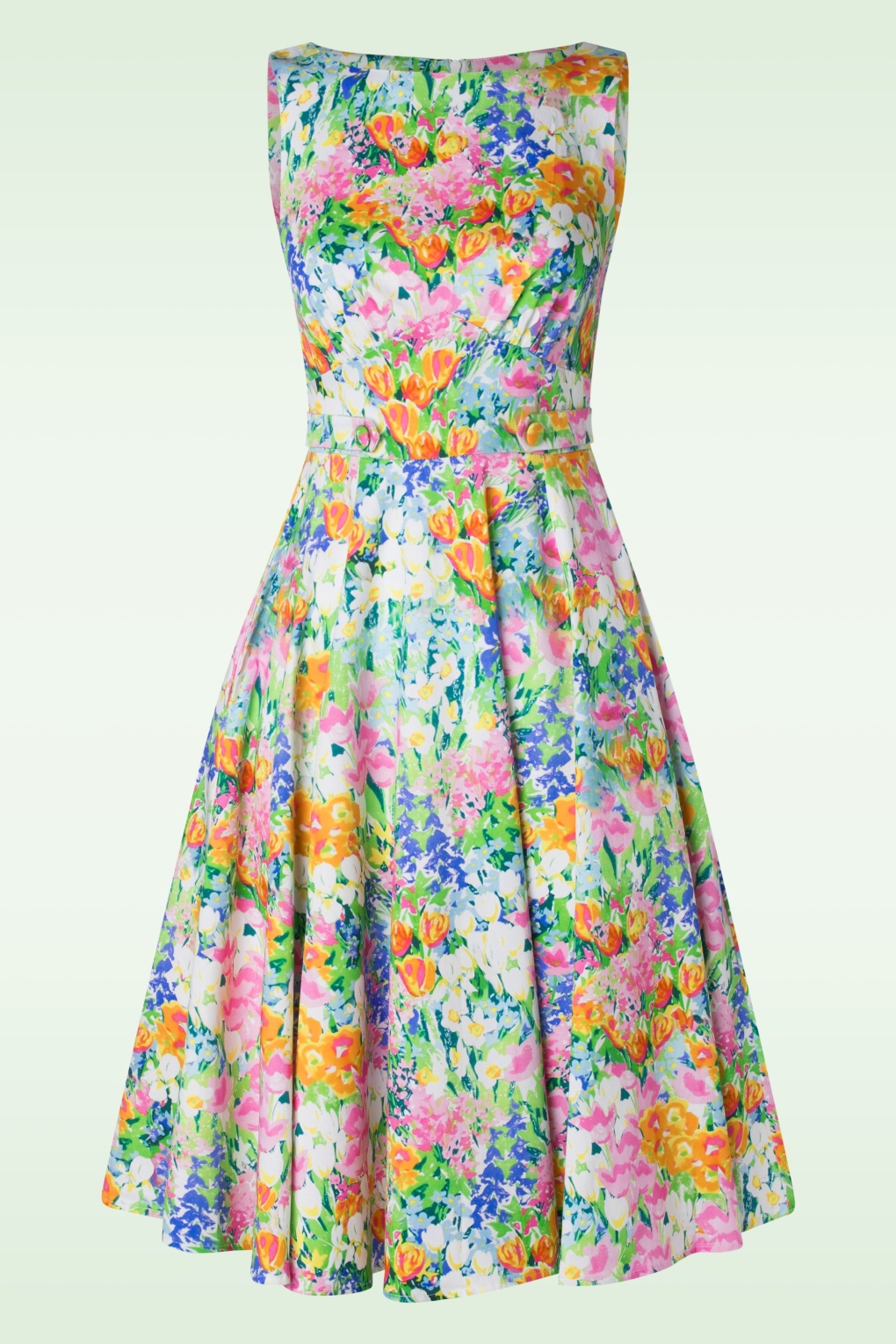 Goldie Floral Swing Kleid in Multi von hearts & roses