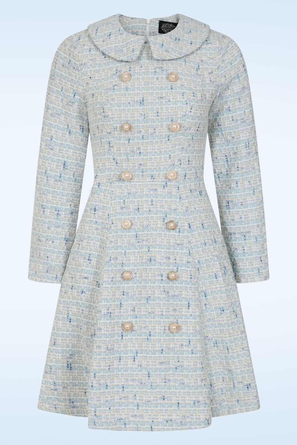 Grace Avenue A-Linien-Bouclé-Kleid in Babyblau Grace Avenue A-Linien-Bouclé-Kleid in Babyblau von hearts & roses
