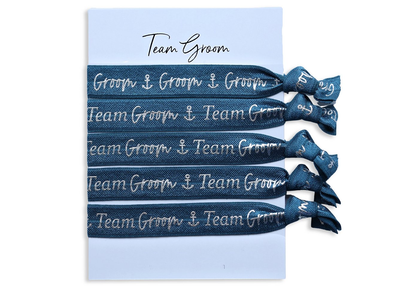 heaven+paper Armband Set Groom / Team Groom Armbänder, hochwertig verarbeitet & modernes Design (Set, 40-tlg., 40) von heaven+paper