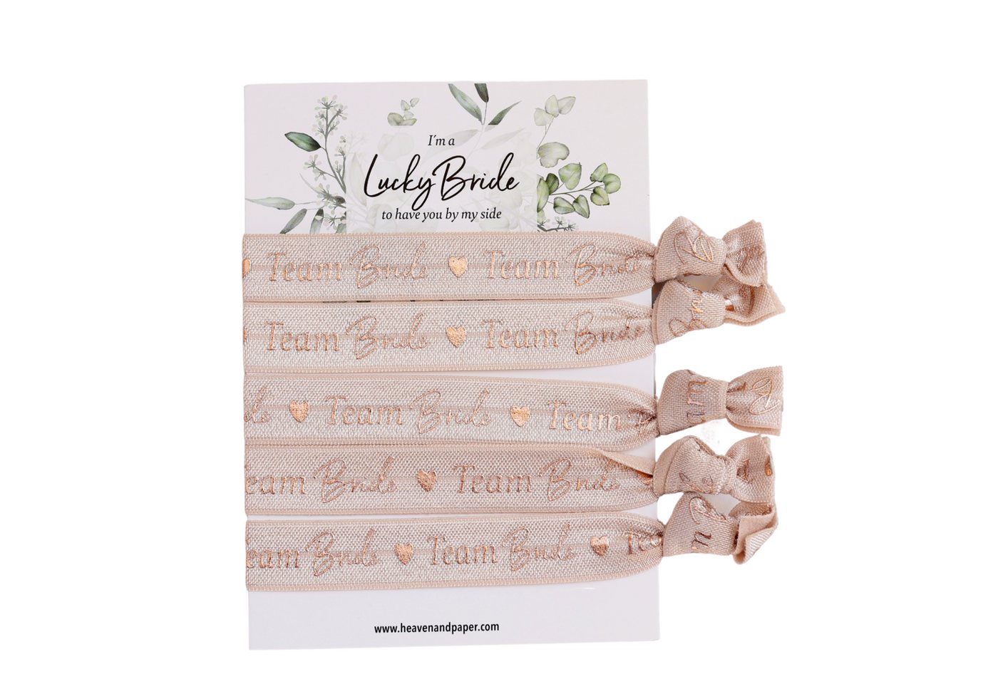 heaven+paper Armband Set JGA Armbänder TAUPE, hochwertig verarbeitet & modernes Design (Set, 5-tlg., 5) von heaven+paper