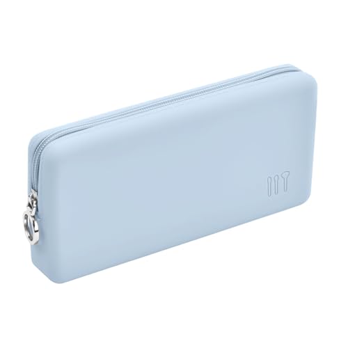 Makeup Pinsel Organizer für Reisen, Silikon Tasche Pinseltasche, Waschbarer Make Up Pinsel Tasche, 21x10x4cm Tragbarer Kosmetiktasche für Schönheitsutensilien, Toilettenartikel von heavenlife