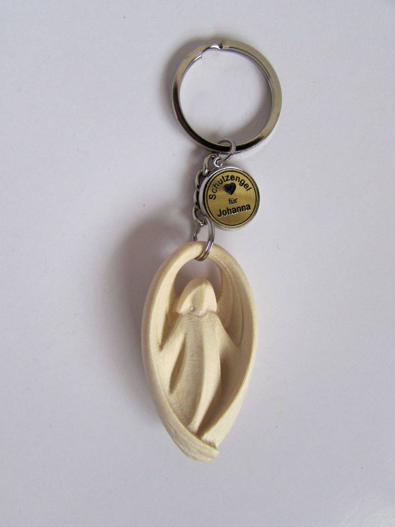 Schlüsselanhänger Holz Schutzengel Inkl. Namensgravur/Schulanfängergeschenk Schlüsselanhänger Holz Schutzengel Inkl. Namensgravur/Schulanfängergeschenk von hebraHolzGeschenke