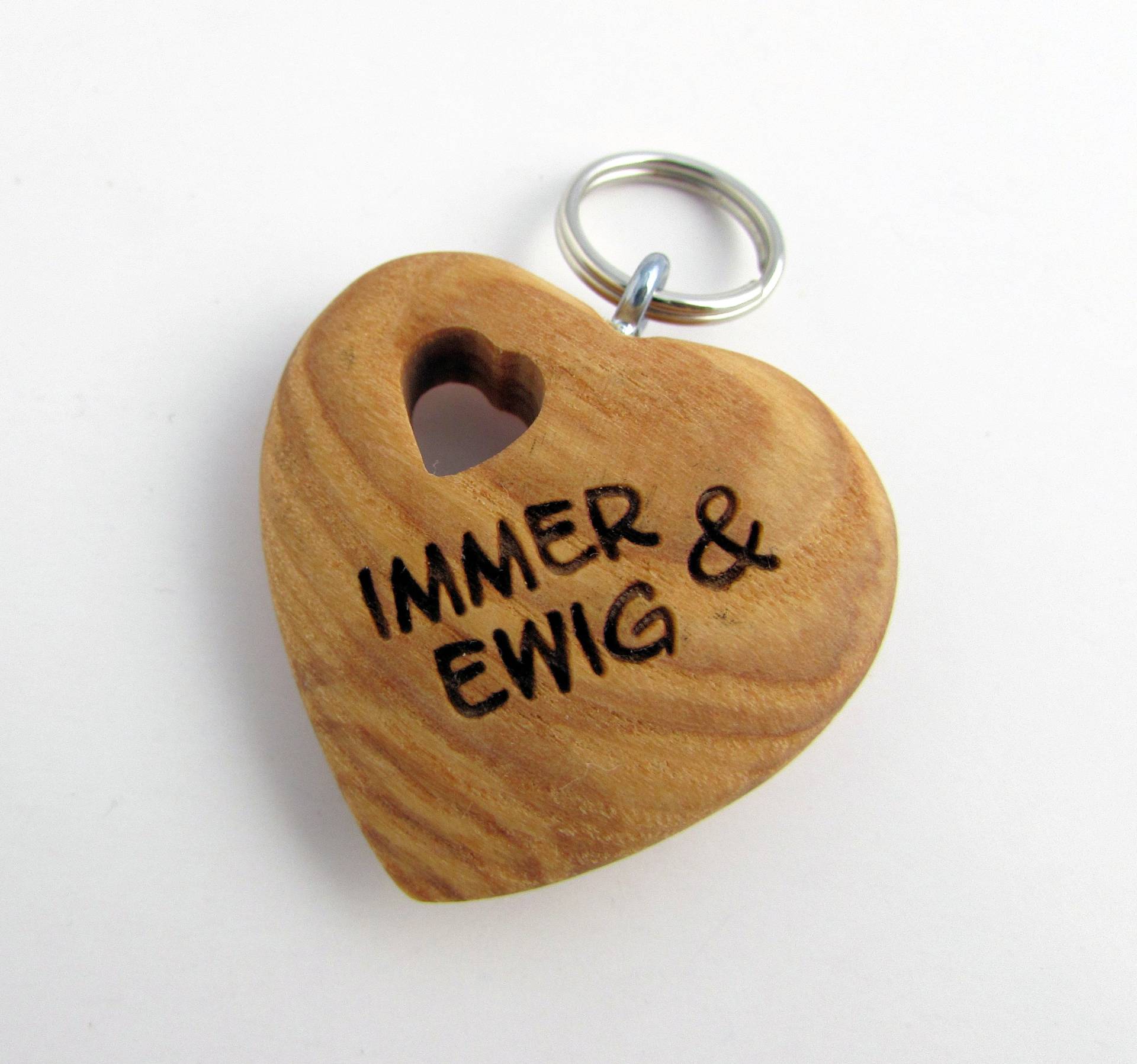 Schlüsselanhänger Holz Herz | Immer & Ewig Schlüsselanhänger Holz Herz | Immer & Ewig von hebraHolzGeschenke