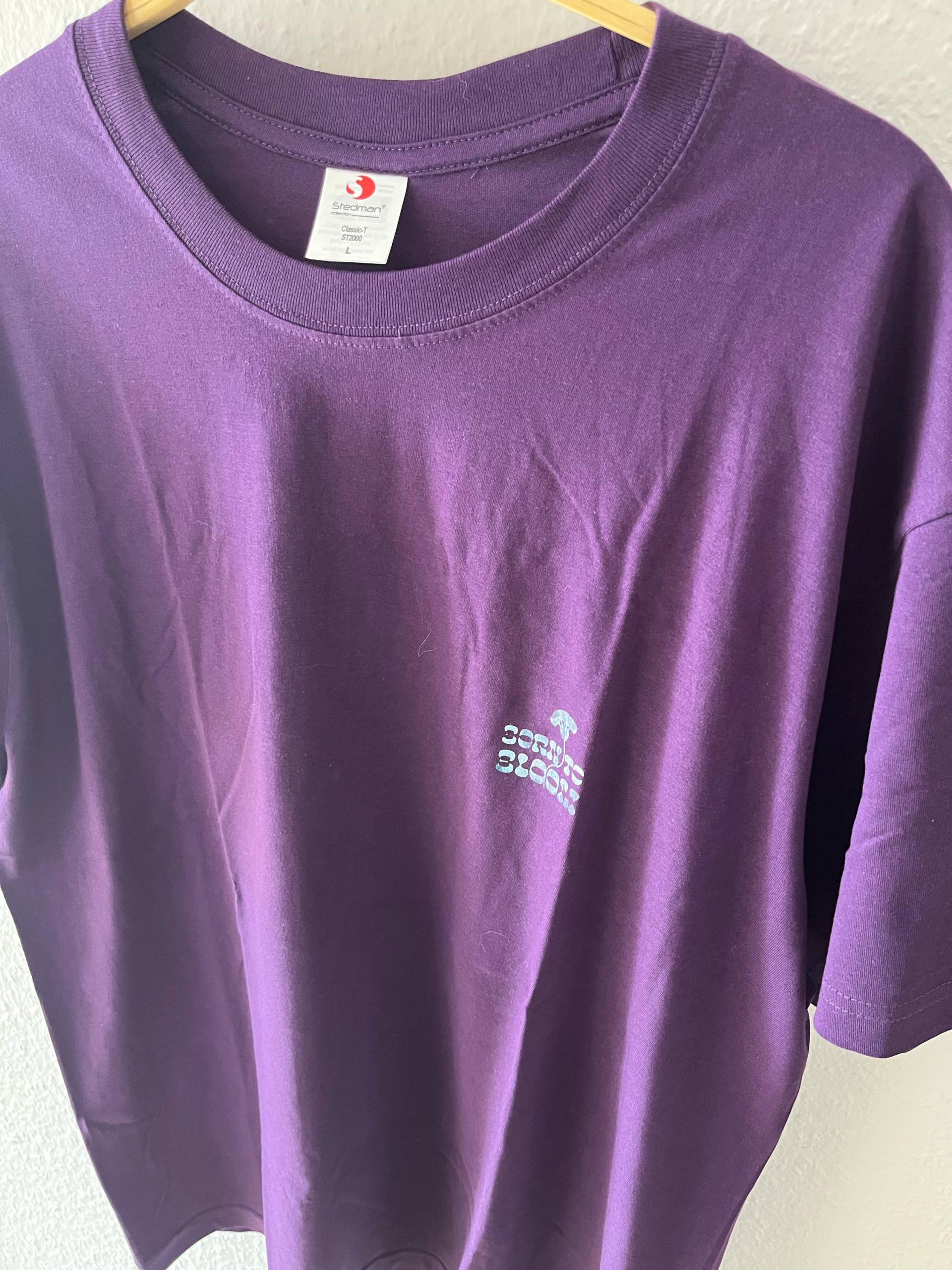 T-Shirt "Born To Bloom(Enkohl" - L von hechtDESIGNSdruck