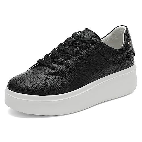 hecodi Damen Halbschuhe Plateauschuhe Schwarz 40 von hecodi