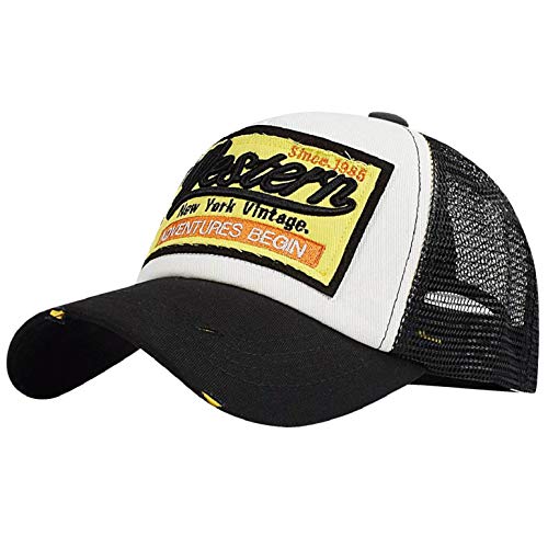 heekpek Baseball Cap Herren Gestickte Sommer Damen Mesh Kappen Baseball Mützen Verstellbar Hip Hop Baseball Caps Trucker für Draussen Sport Reisen von heekpek