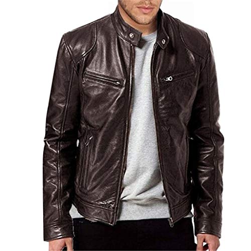 Herren Lederjacke Cleane Leichte Basic Jacke aus weichem Schafs-Leder Herren Premium Schafsleder Schwarze Bikerjacke Herren Jacke üBergangsjacke Bomberjacke Herren Schwarz Winter Parka Jacke Herren von hehiy