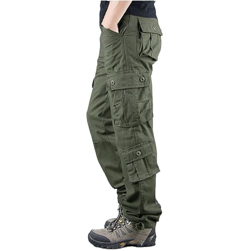 hehiy Cargohose Herren Lang Casual Jogginghose Stretch Chino Hose Regular Fit Cargo Hose Elastische Mit 6 Tasche S-XXXL Lodenhose Herren Und Jagd Hose Herren Stretch Jeans 7/8 Hose Herren Sommer von hehiy