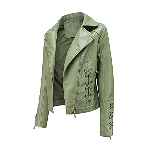 hehiy Classique Zip Up Veste en Cuir Véritable Dames Semi-équipée en Peau d'agneau Manteau Lederjacke Damen Braun Lederblazer Damen Echtleder Lang Lederjacke Mit Fell Damen Beige S/M/L/Xl/5Xl von hehiy