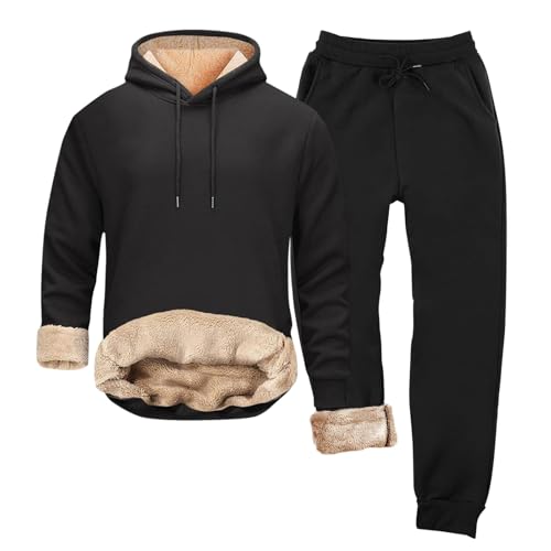 hehiy Herren 2-teilig Hoodie Und Jogginghose Trainingsanzug Lockere Baggy Freizeitanzug Zweiteiler Outfit Übergroße Tracksuit Herren Tracksuit Hoodie Set Männer Jogging Anzug von hehiy