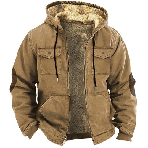 hehiy Herren Jacket,sportliche Winterjacke mit Kapuze, wasserdichte und windabweisende Outdoor Jacke Jacken Herren Jacket Herren Winter Jacke Winddicht und warm von hehiy