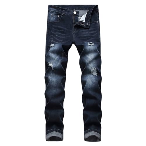 hehiy Herren Jeans Regular Straight Fit Denim Hose Destroyed Herren Hose Jeans Jeans Stretch Herren Regular Fit Kurze Jeanshose Herren von hehiy