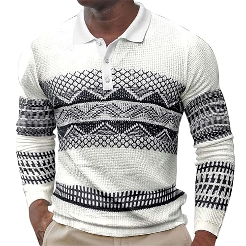 hehiy Herren Poloshirt Basic Kontrast Stickerei Kragen Langarm Polohemd T-Shirt Poloshirt Baumwolle Herren Kleidung Herren von hehiy