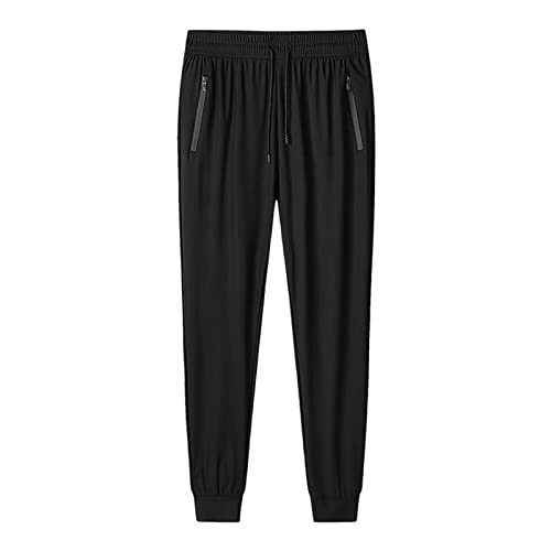 hehiy Herren Sporthose Jogger Jogginghose Sweatpants Trainingshose WeißE Jogginghose Herren Sporthose Herren Lang 100% Baumwolle Trainingshose Herren 5XL Uebergroesse von hehiy