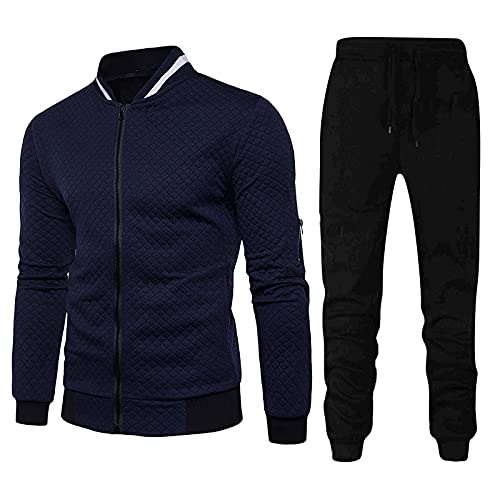 hehiy Herren Sportswear French Terry Hooded Track Suit Trainingsanzug Hausanzug Jogginghose Herren Breite Baggy Sweatpants von hehiy