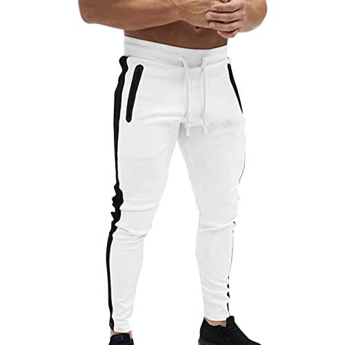 hehiy Herren Trainingshose Loose Fit Sporthose Lang Sweatpants Kariert Freizeithose für Männer Herren Hose Jogger Chino Men Summer Short Trousers Lockere Hose Herren von hehiy