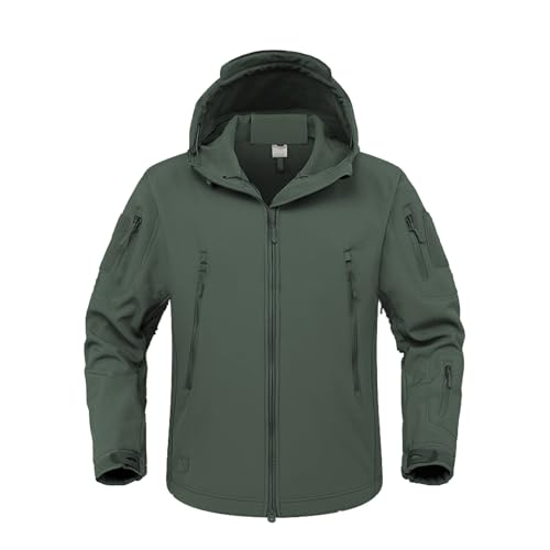 hehiy Herren Winter Fleecejacke Outdoor Sherpa Gefüttert Warme Militär Feldjacke Taktikal Freizeit Cargo Stehkragen Mantel Regenjacke Herren Winter Funktionsjacke Herren Wasserdicht 3Xl von hehiy