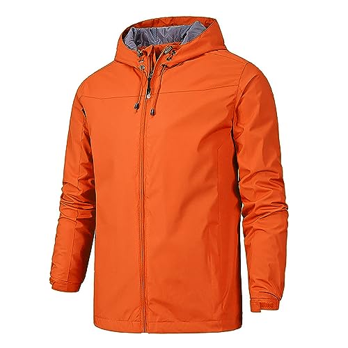 hehiy Herren Winter Wasserabweisende Skijacke Fleece Gefüttert Arbeitsjacke mit Abnehmbarer Kapuze Mens Jacket Herren Jacke üBergangsjacke Herren Jacke üBergangsjacke für Ehemann/Freund/Sohn von hehiy