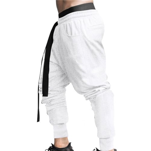 hehiy Jogginghose Herren Sporthose Baumwolle mit Reißverschlusstaschen Baggy Hose Herren Freizeit Herren Hose Lang Jogginghose Herren Groesse 25 von hehiy
