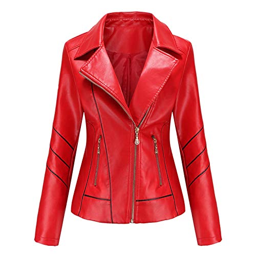 hehiy Veste Cuir Femme Fermeture Éclair Manteau à Capuche Court Veste Lederjacke Rot Lange Lederjacke Damen Schwarz Lederjacke Pilotenjacke Damen FüR Papa/Freund/Ehemann/Sohn von hehiy