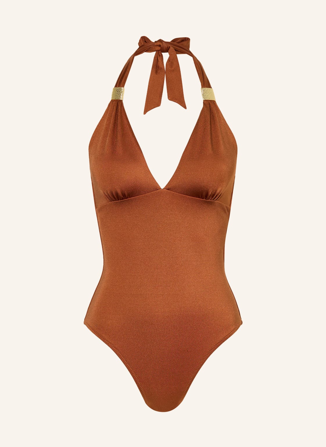 Heidi Klein Neckholder-Badeanzug Uzes Slider braun von heidi klein