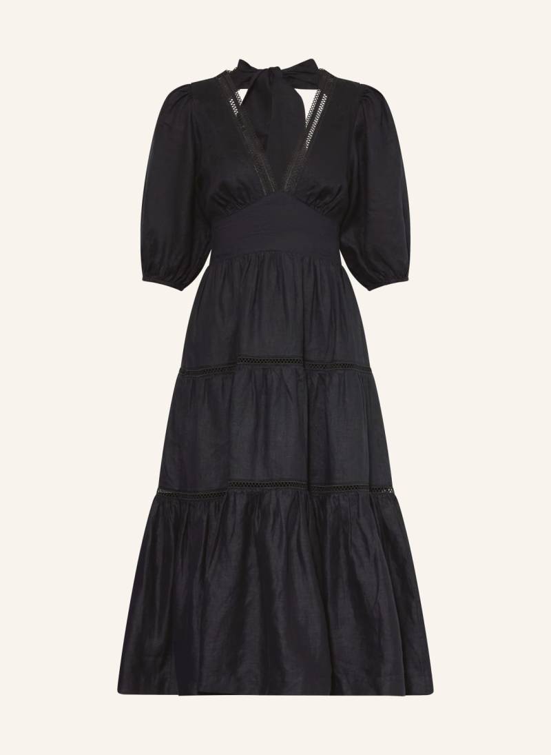 Heidi Klein Strandkleid Meteora Aus Leinen Mit Cut-Out schwarz von heidi klein