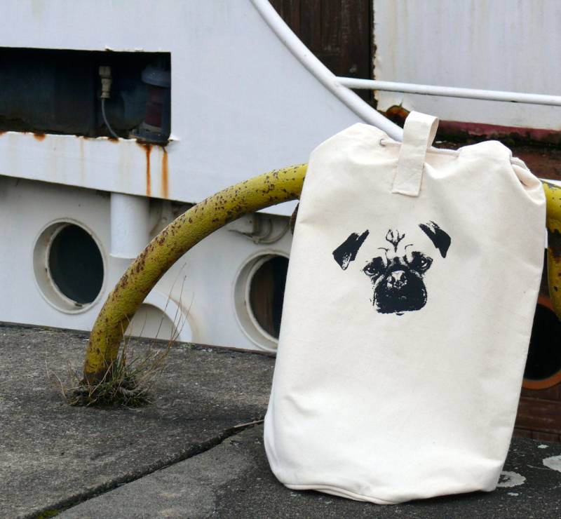 Seesack "Puki Der Mops" Seesack "Puki Der Mops" von heimatundfremde