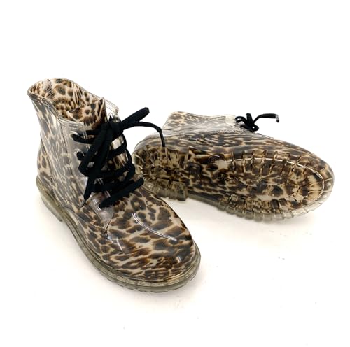 heimtexland Kinder Gummistiefel Schnürboots Mädchen Herbst Stiefeletten Stiefel Boots Typ880 Leopard 30 von heimtexland