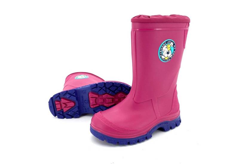 heimtexland Premium Kinder Gummistiefel gefüttert Regenstiefel Gummistiefel (Typ880) Arch Support Sohle I rosa Gr. 31 von heimtexland