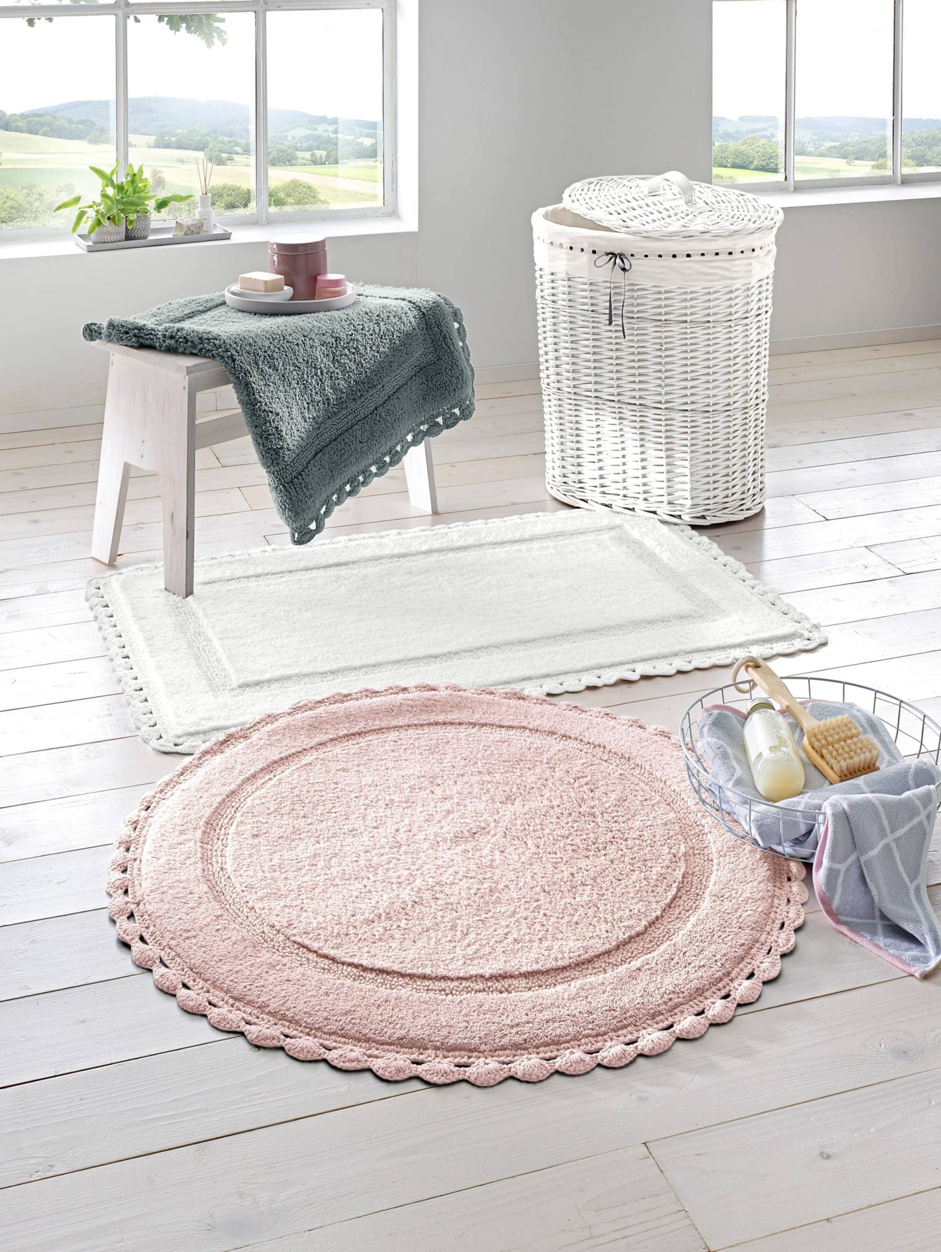 Sieh an! unisex Badteppich rosé von heine home