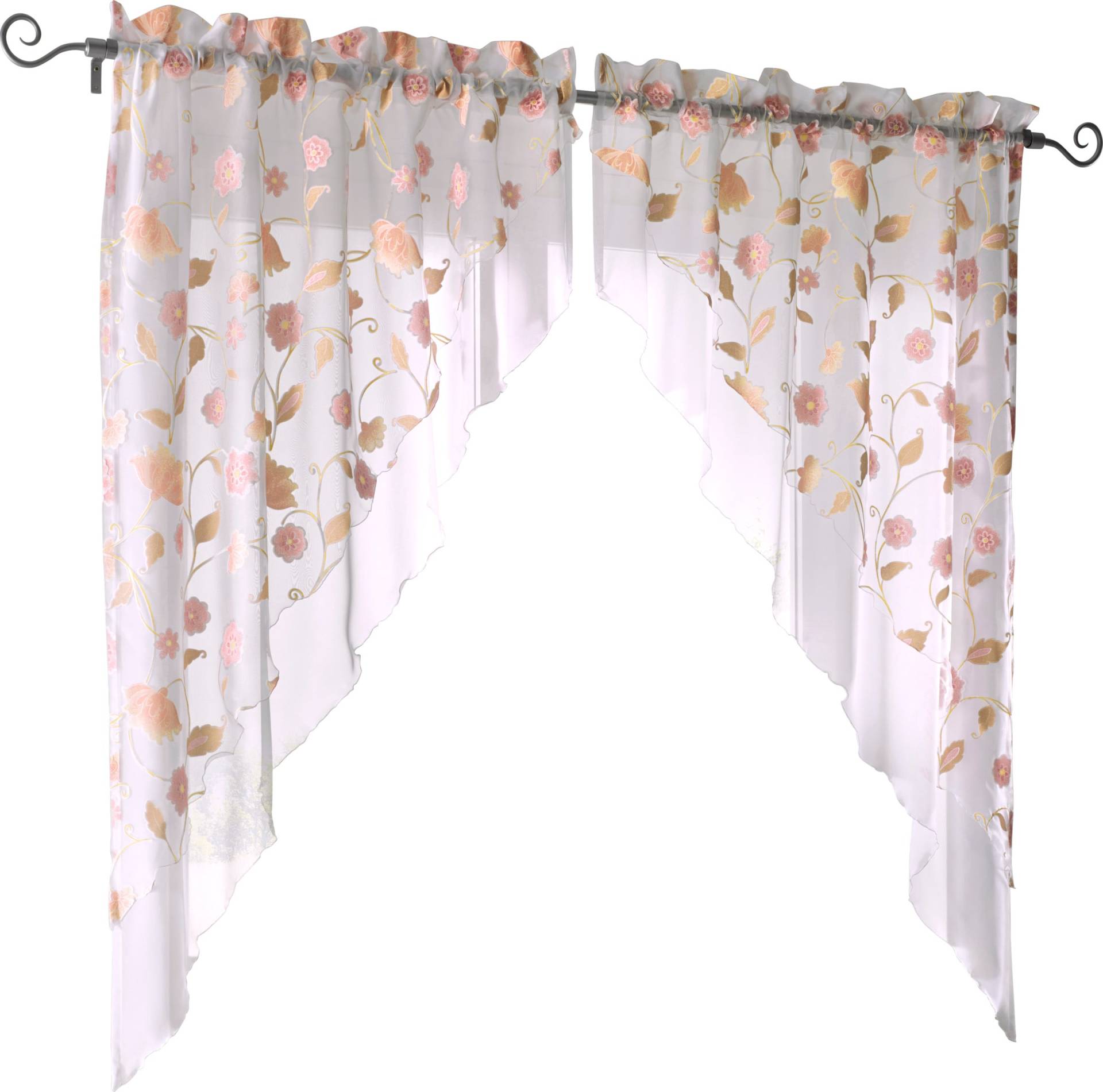 Sieh an! unisex Gardine weiß-apricot von heine home